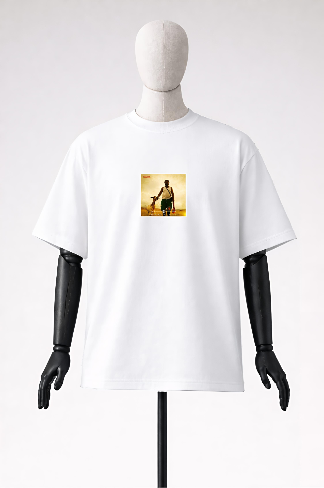 NAKANJANI white tee — Umsebenzi album cover graphic